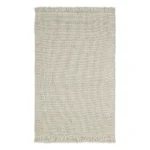 Ковер из переработанного пластика бежевого цвета из коллекции Ethnic, 120х180 см
